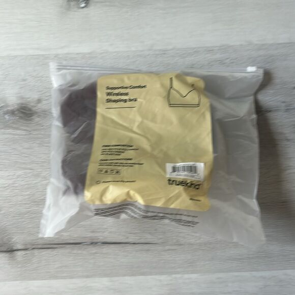 Truekind Supportive Comfort Wireless Shaping Bra in Chocolate NWT in packaging - Picture 6 of 7